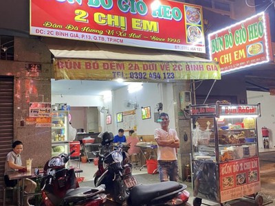 Sang nhượng quán bún bò giò heo 2 chị em ở quận tân bình   hồ chí minh 3