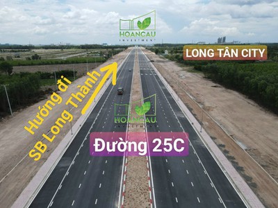 120m2 đất nền cổng Long Tân City, đường 25C nối cổng chính sân bay Long Thành 2