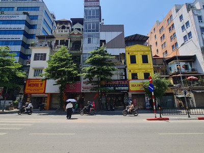 Bán Nhà mặt phố Tôn Đức Thắng 7 Tầng 110M2 34 Tỷ MT4M  Thang Máy -Vỉa hè Rộng 0