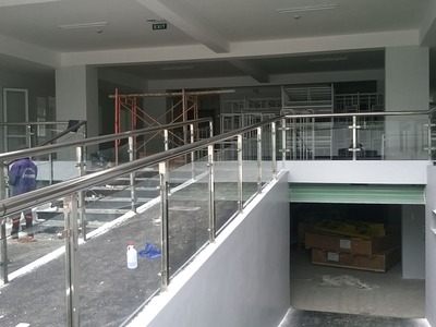 Lan can inox 304 kính- cầu thang gỗ căm xe - Cầu thang đá hoa cương 13