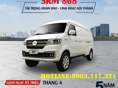 Bán xe van SRM 868 2 chỗ. SRM 868 máy 1.6L chạy full giờ cấm 1