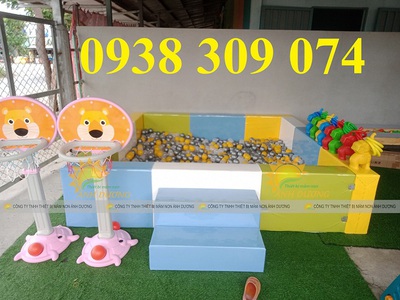 Nhà banh nhựa giá rẻ,quây bóng trẻ em, khung nhà bóng trẻ em 4