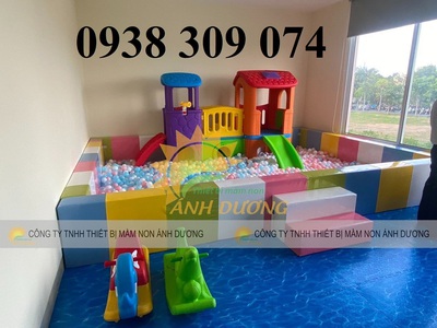 Nhà banh nhựa giá rẻ,quây bóng trẻ em, khung nhà bóng trẻ em 1