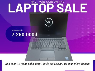 Dell latitude 7300 i7 8665u/ 8gb/ 256gb ssd / 13.3  fhd   vân carbon fhd  cảm ứng 0