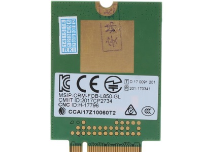 Card WWAN 4G Fibocom L850-GL HP lt4210  HP XMM7360  - dùng cho HP Probook 430 G5, 440 G5, 450 G5, 10 2