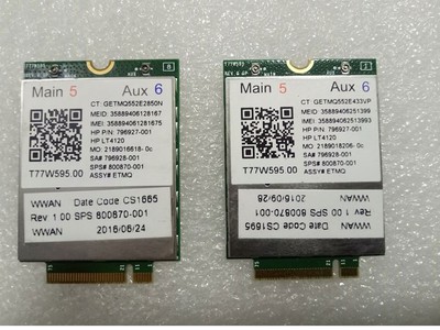 Card WWAN 4G HP lt4120 - dùng cho HP 820 G3,840 G3, 850 G3,Folio 1040 G3, Zbook 14,15,17  G3,G4 2