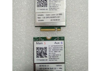 Card WWAN 4G HP lt4120 - dùng cho HP 820 G3,840 G3, 850 G3,Folio 1040 G3, Zbook 14,15,17  G3,G4 3