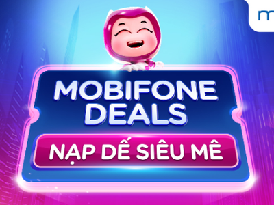 Nạp tiền/Data MobiFone qua ví MoMo nhận ngay ưu đãi 20 0