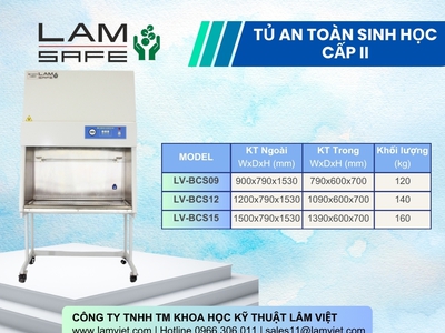 Tủ an toàn sinh học cấp 2 1