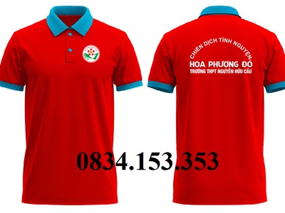 Xưởng chuyên áo thun đồng phục tình nguyện Hoa Phượng Đỏ 0