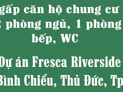Chính chủ cần bán gấp căn hộ chung cư 55m2 gồm 2 phòng ngủ, 1 phòng khách, bếp, wc 0