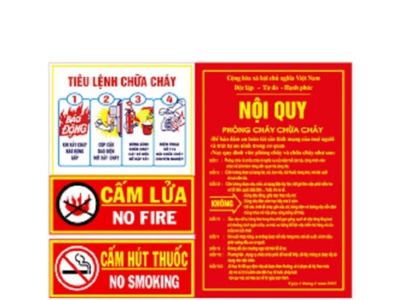 Nội Quy Tiêu Lệnh, Cấm Lửa, Cấm Thuốc 0