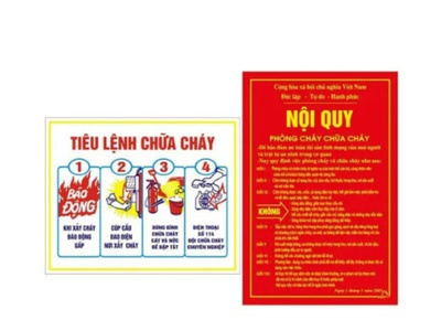 Nội Quy Tiêu Lệnh, Cấm Lửa, Cấm Thuốc 1