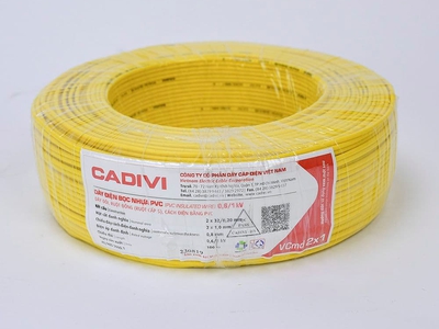 Dây điện đôi CADIVI   VCMD 2 1.0  2 32/0.2  cuộn 100m  0