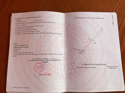 Chính chủ cần bán gấp miếng đất sào Thị xã Chơn Thành,Bình Phước 1