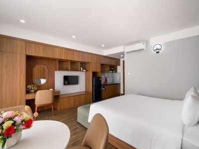 Bán toà ch 7 tầng, doanh thu 100tr/ tháng gần cầu trần thị lý,143m2, chỉ 27 tỷ 2