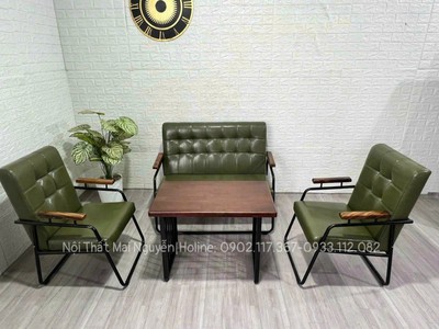 Sofa cafe khung sắt giá rẻ 0