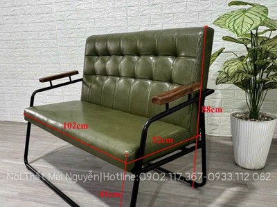 Sofa cafe khung sắt giá rẻ 3