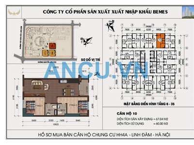 Giảm sốc căn 67m 2 ngủ tòa HH4A Linh Đàm,Hoàng Mai,Hà Nội. 1