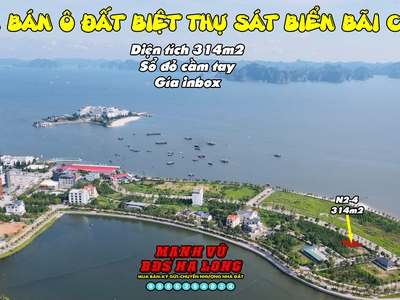 Cần bán nhanh ô đất biệt thự Geleximco Bãi Cháy 314m2 quay biển sổ đỏ lâu dài 0