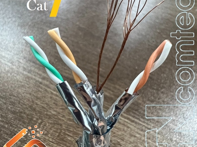 Cáp mạng thang máy Cat7 lõi mềm sợi multil kháng cháy chống chuột chính hãng ANCOMTECK 3