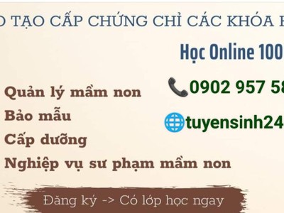 Chứng chỉ bảo mẫu giữ trẻ tại nhà hoặc làm ở trường mầm non 