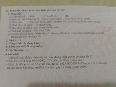 Chính chủ cần bán mảnh đất mặt tiền đường lại hùng cường tại xã vĩnh lộc b, bình chánh, hồ chí minh. 3