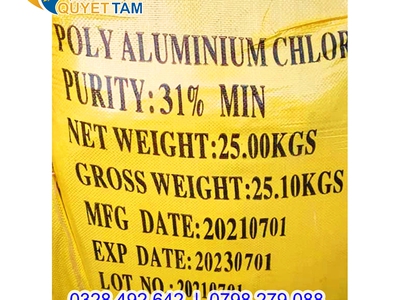 PAC 31  Vàng  Poly Aluminium chloride  TQ 25kg/bao 1