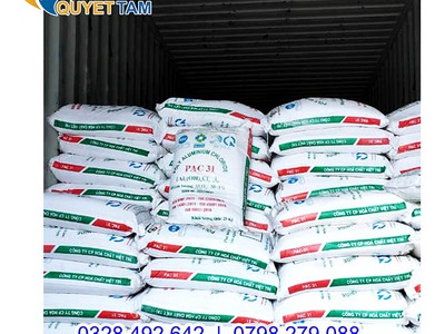 PAC 31 Việt Trì  Poly Aluminium Chloride , bao 25kg 2