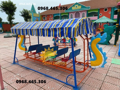 Xích đu treo mầm non, xích đu thuyền rồng sàn lắc cho mầm non 0