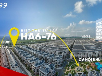 Bán nhanh căn tứ lập đông nam vinhomes ocean park 120m2 giá 15 tỷ 0