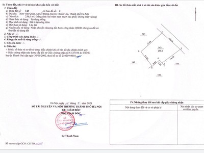 Dành cho nhà đầu tư phân lô. 256m đối diện đấu giá văn quán, đỗ động, thanh oai giá đầu tư 0