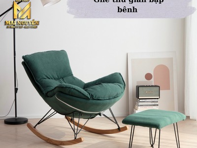 Ghế Thư Giãn Bập Bênh Kèm Đôn Gác Chân. 0