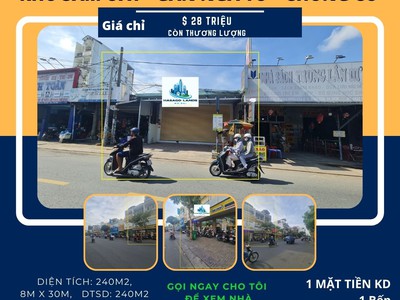 Cho thuê nhà mặt tiền nguyễn thị tú 240m2, 28 triệu - ngang 8m 0