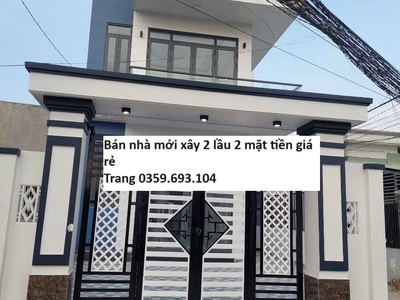 Bán nhà 2 lầu 2 mặt tiền chính chủ xây mới Xã Tân Bình,H.Vĩnh Cửu 0359693104 0
