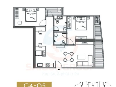 Bán căn hộ 84m2 tòa g4, g5 bc hướng đn le grand jardin sài đồng, long biên 1