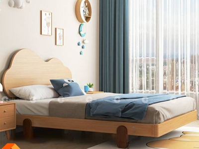 Giường Ngủ Trẻ Em Gỗ Tự Nhiên Thiết Kế Bo Tròn Tinh Tế 5