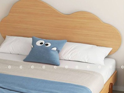 Giường Ngủ Trẻ Em Gỗ Tự Nhiên Thiết Kế Bo Tròn Tinh Tế 3