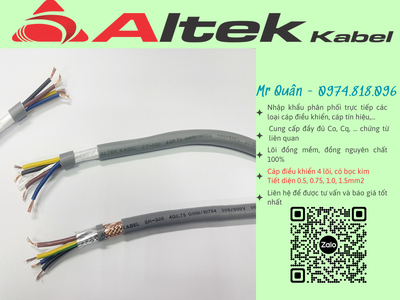 Altek Kabel:Cáp điều khiển 4x1.5 chống nhiễu 2 lớp 1