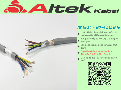 Altek Kabel:Cáp điều khiển 4x1.5 chống nhiễu 2 lớp 2