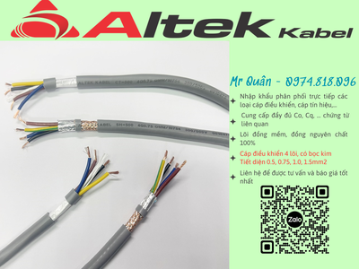 Altek Kabel:Cáp điều khiển 4x1.5 chống nhiễu 2 lớp 3