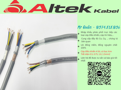 Altek Kabel:Cáp điều khiển 4x1.5 chống nhiễu 2 lớp 4