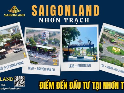 Saigonland cần bán nền nhà phố khu dân cư phước an long thọ nhơn trạch - gần đường nguyễn văn cừ 0