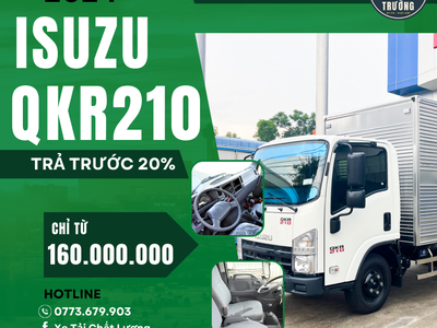 Xe tải ISUZU QKR210 Thùng kín Tải 1,9T Dài 4m3 0