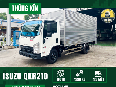 Xe tải ISUZU QKR210 Thùng kín Tải 1,9T Dài 4m3 1