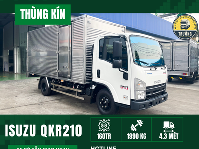 Xe tải ISUZU QKR210 Thùng kín Tải 1,9T Dài 4m3 2