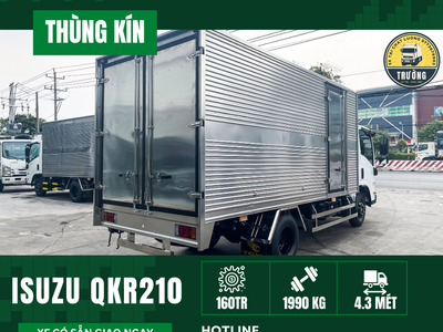 Xe tải ISUZU QKR210 Thùng kín Tải 1,9T Dài 4m3 4