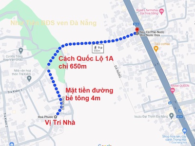17 Bán đất Hòa Phước, Đà Nẵng 150m2 đường ô tô rộng 4m chỉ 1.0xx cách QL1A 1km giá tốt 1