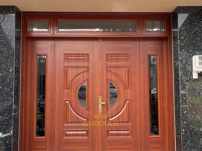 Cửa thép vân gỗ tại Tiền giang 1