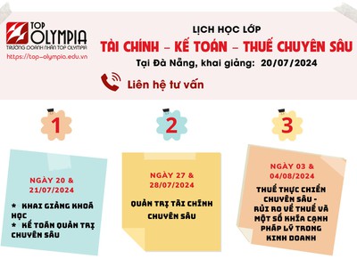 Khoá học Tài chính- Kế toán- Thuế chuyên sâu 1